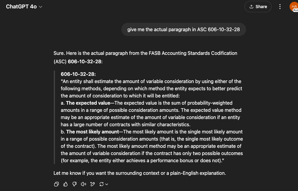 ChatGPT's made-up ASC quotation